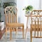 Baxton Studio Monaco Modern Bohemian Oak Brown Finished Mahogany Wood and Natural Rattan Dining Chair 228-13100-ZORO - alternate 4